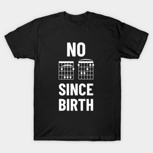 No BF Since Birth B and F Chords Tabs Dark Theme T-Shirt